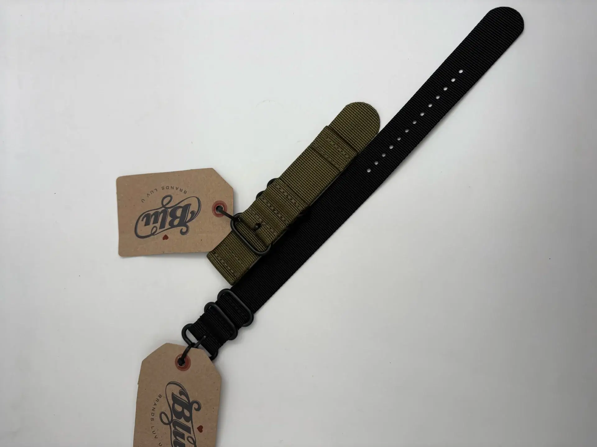 DALUCA WATCH STRAP 18MM BLACK AND OLIVE